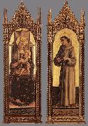 CRIVELLI, Carlo Madonna and Child; St Francis of Assisi dfg Spain oil painting artist
